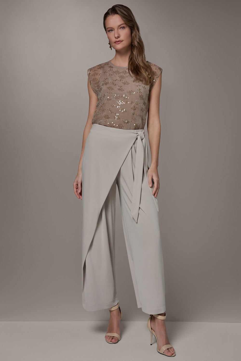 Donna Karan | EXTRA HIGH-RISE WRAP OVERLAY RELAXED PANT